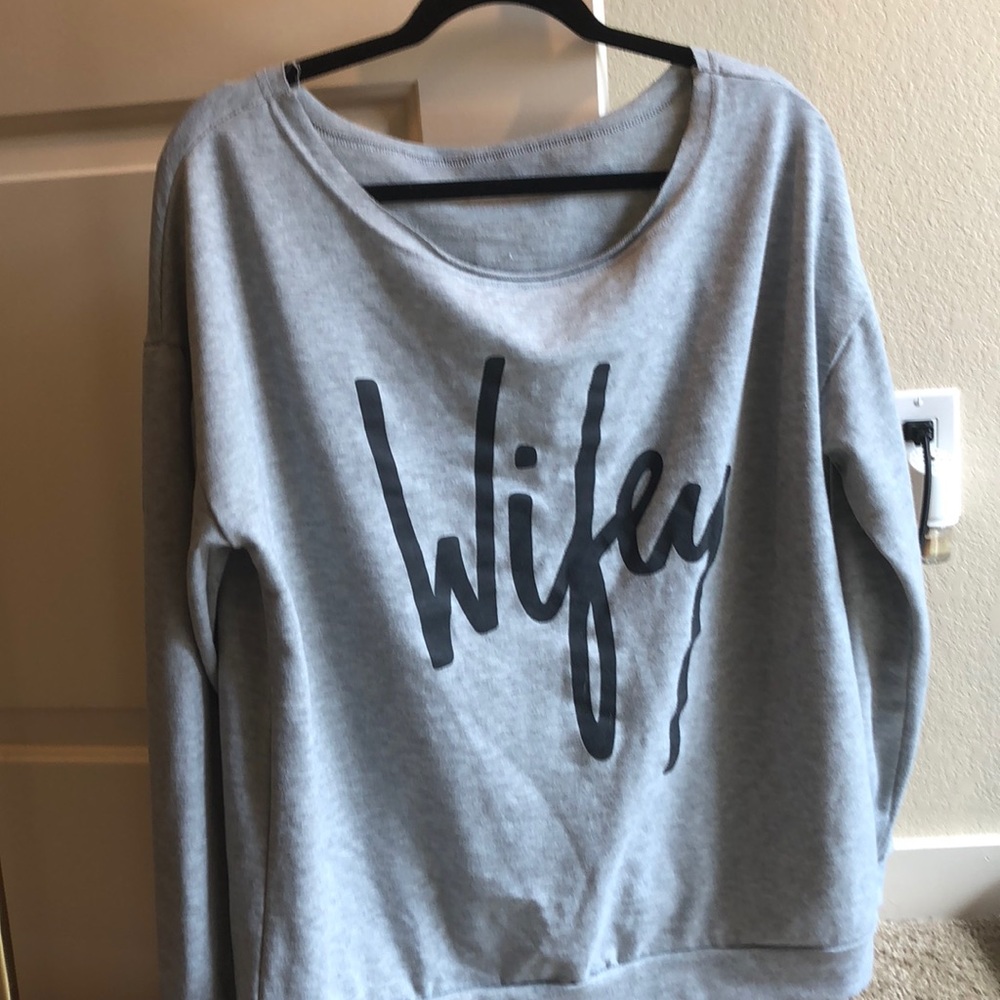 WIFEY Grey Sweatshirt XXXL